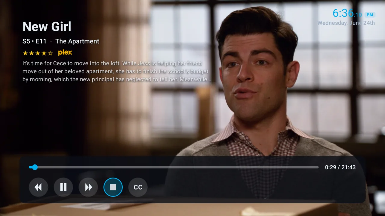 NaboTV built-in video player